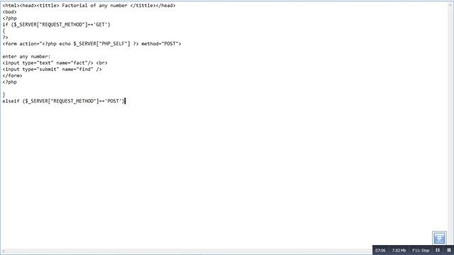 factorial of any number PHP смотреть онлайн