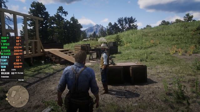 Red Dead Redemption 2 | GTX 1660 Ti + RYZEN 5 3600 | 1080p смотреть онлайн