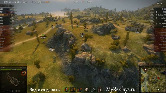 WOT: Рудники - СУ-122-54 - 8 фрагов - смотреть онлайн