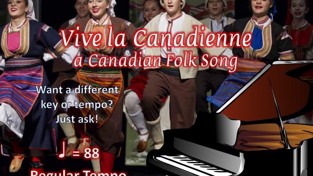 Vive la Canadienne Piano Accompaniment смотреть онлайн