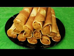 Вафельные Трубочки На Сковороде/Трубочки с Варёной Сгущёнкой/Вафельные трубочки без вафельницы