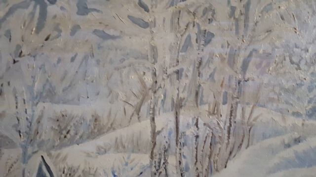 Обзор картины маслом на холсте Домик лесника #живопись #картинамаслом #художник #интерьер #лес смотреть онлайн