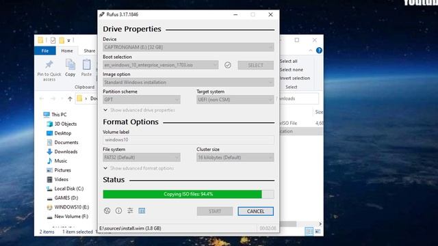 Boot USB Flash Drive with Rufus 3.17 | Windows 7/8/8.1/10/11 смотреть онлайн