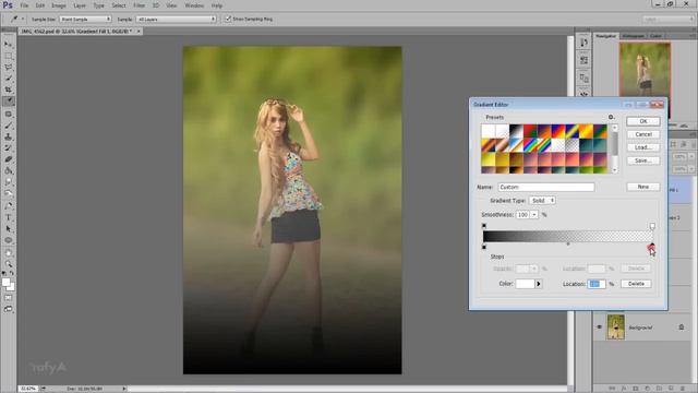 Photoshop Retouching Adding Blur Background - Photoshop CC Tutorial смотреть онлайн