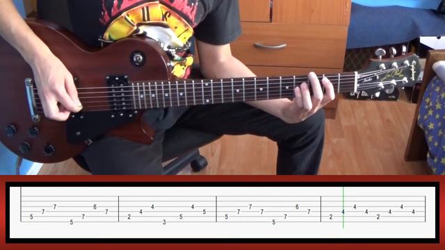 Guns N' Roses Ain't It Fun SLASH/GILBY CLARKE GUITARS with tabs | Rhythm guitars смотреть онлайн
