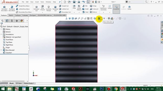 how to make and show the cosmetic thread in solidworks sheet drawings смотреть онлайн