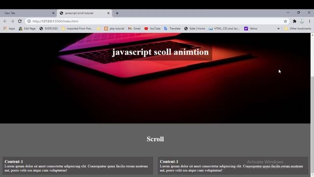 Javascript smoth scroll animation | HTML -CSS- JS tutorial 20121 смотреть онлайн