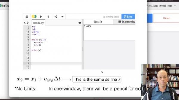 Python Physics Lesson 2: 1D Kinematics and Loops