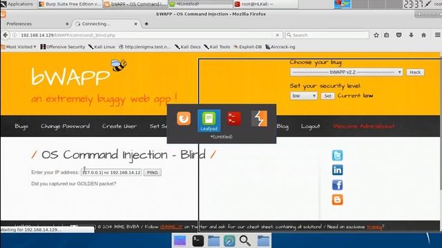 [All levels] OS Command Injection - Blind смотреть онлайн