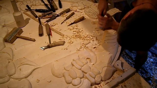 Резьба по дереву.Герб подводим итог. смотреть онлайн