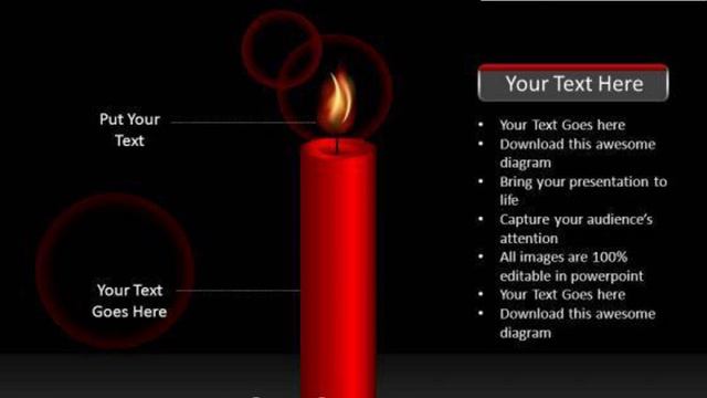 concept candle melting diagram 1 powerpoint slides and ppt diagram templates pptx смотреть онлайн