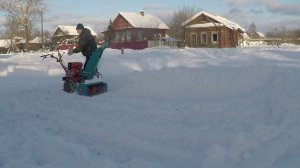 Переделанный натяжитель и полметра снега