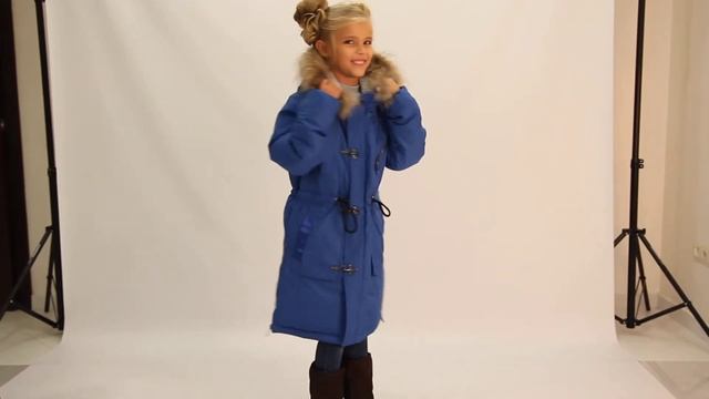 8815LB blue Куртка демисезонная, удлиненная, для девочки 3QR races, CONTEMPORARY смотреть онлайн