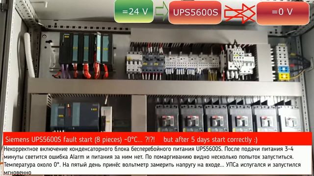 Siemens UPS5600S fault start смотреть онлайн