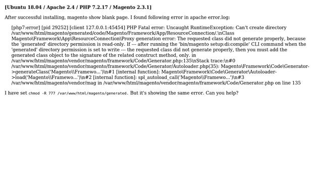 Magento: Magento 2 : Error 500 after installing смотреть онлайн