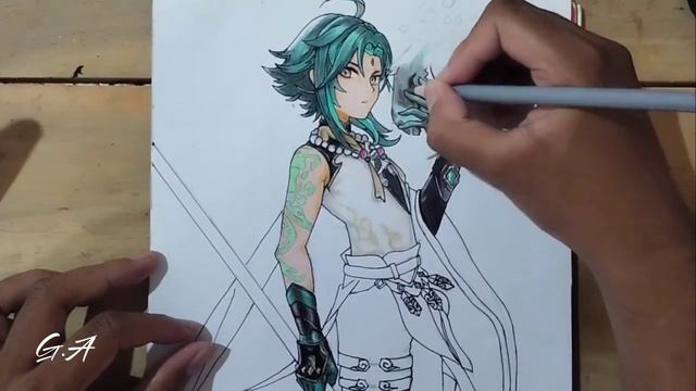 Drawing Xiao | Genshin Impact смотреть онлайн