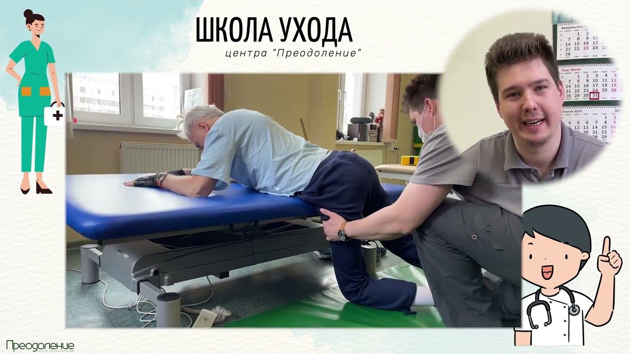 Школа ухода. Трансфер с кровати на пол. смотреть онлайн