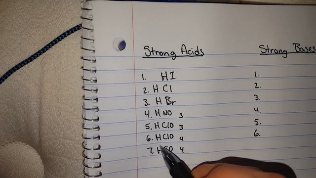 Easy way to memorize the 7 strong acids and 6 strong bases смотреть онлайн