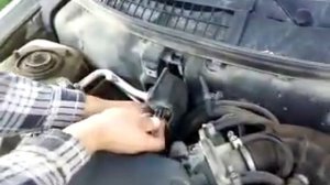 Замена фильтра салона ВФ (VF) Приоры с кондиционером Halla