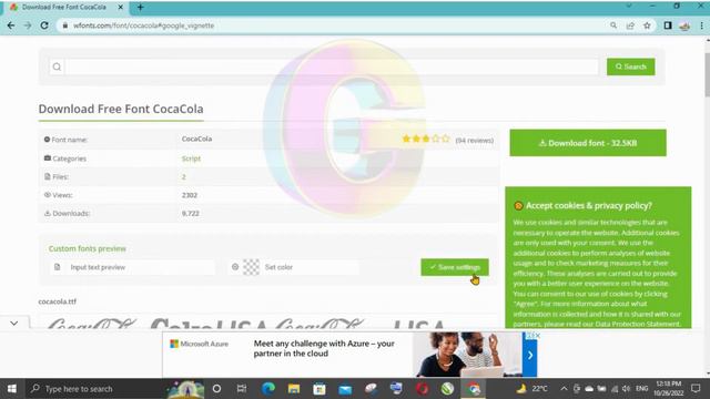 Free Font install || @graphitotech || Free download fonts || Coca cola font || free install || смотреть онлайн
