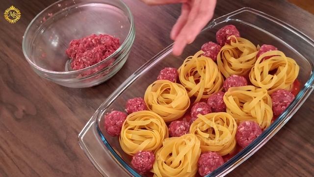 Не варите больше макароны готовьте их так! Макароны гнезда с фаршем и сыром в духовке. смотреть онлайн