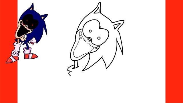 How to Draw SONIC EXE - YOU CAN'T RUN | Friday Night Funkin (FNF) смотреть онлайн