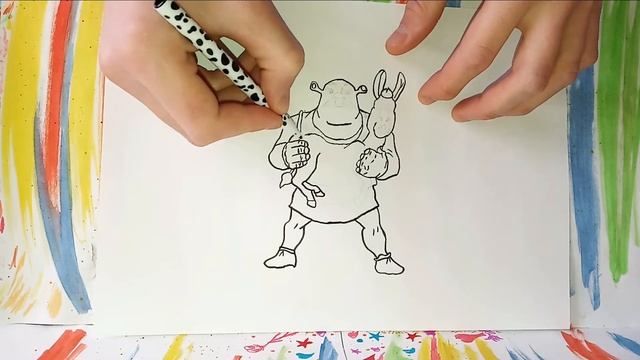 Как Нарисовать Шрека\Рисунки Для Детей\ Рисунки Маркером|How To Draw Shrek смотреть онлайн