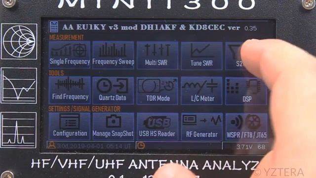 Антенный анализатор + частотомер + КСВ метр 0,1-1300 мГц смотреть онлайн