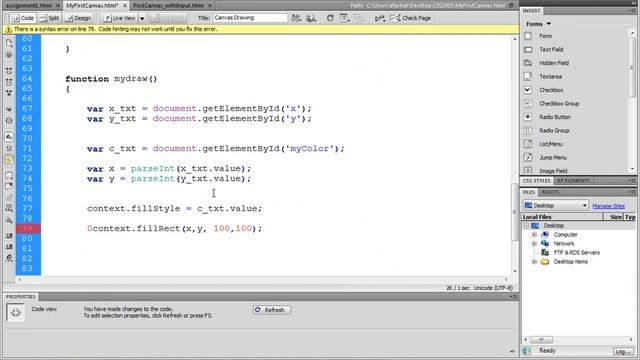 Intro to HTML5, Canvas and Java Script Part 3 смотреть онлайн