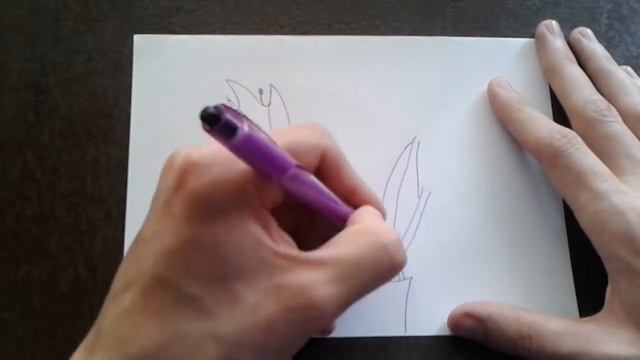 Как поэтапно нарисовать ТЮЛЬПАН для начинающих и детей? How to DRAW TULIP смотреть онлайн