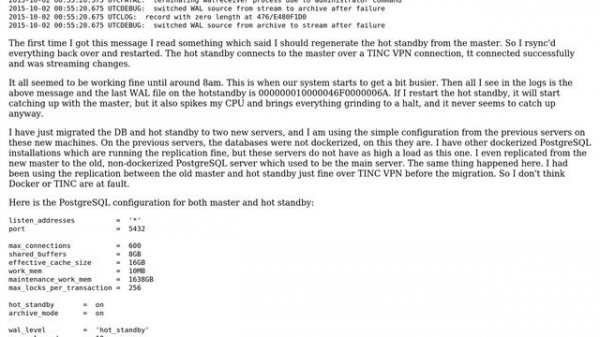 Databases: PostgreSQL + Docker: incorrect resource manager data checksum in record at 46F/6A7B6D28