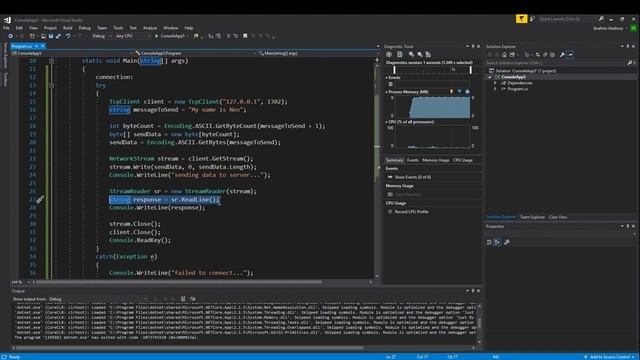 TCP Socket Tutorial (C#, Visual Studio, Networked Console Apps) смотреть онлайн