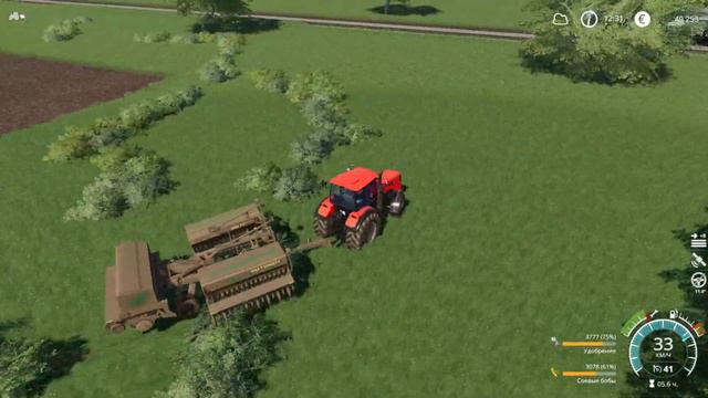 Бухалово #6 | Культивация полей ! Кормлю лошадок ! Посевная ! | Farming Simulator 19 | Timelapse смотреть онлайн