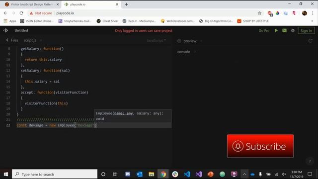 Javascript Design Patterns #8 - Visitor Pattern смотреть онлайн