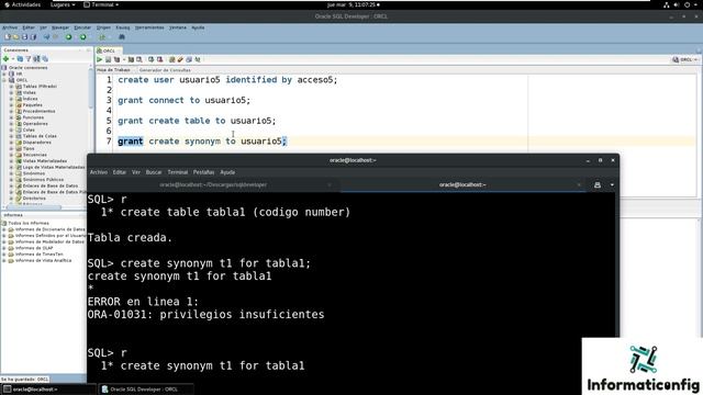 Oracle Base de Datos 21c desde cero para principiantes | ASIGNAR PRIVILEGIOS A USUARIOS (video 66) смотреть онлайн