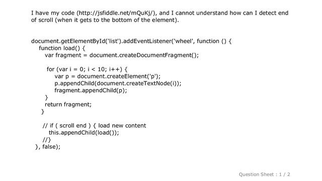 HTML : Detecting the end of wheel event JavaScript without jQuery смотреть онлайн