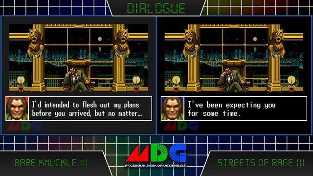 Dialogue comparison , Bare Knuckle 3 Vs Streets Of Rage 3 смотреть онлайн