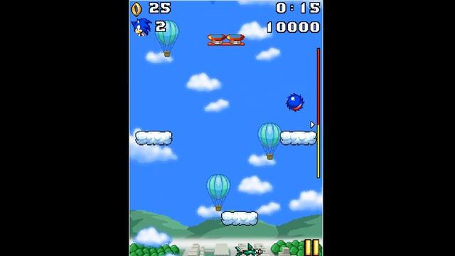 Поиграл в sonic jump java... смотреть онлайн