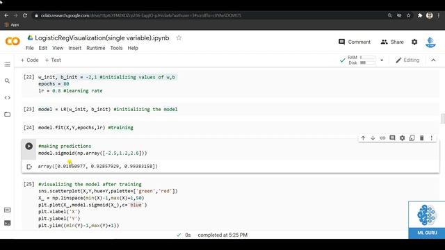 Implementing Logistic Regression (Single Variable) from scratch in Python #MachineLearning смотреть онлайн