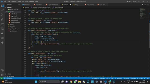 Building a Simple User Authentication System with Node.js, Express, and Firebase смотреть онлайн