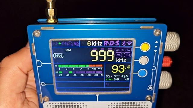 999 кгц. Радио России. TEF6686 + телескоп. Мощный уровень сигнала. смотреть онлайн