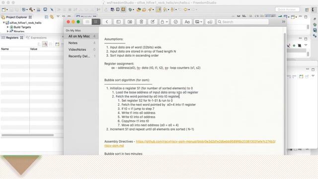 Bubble Sort in Risc-V assembly смотреть онлайн