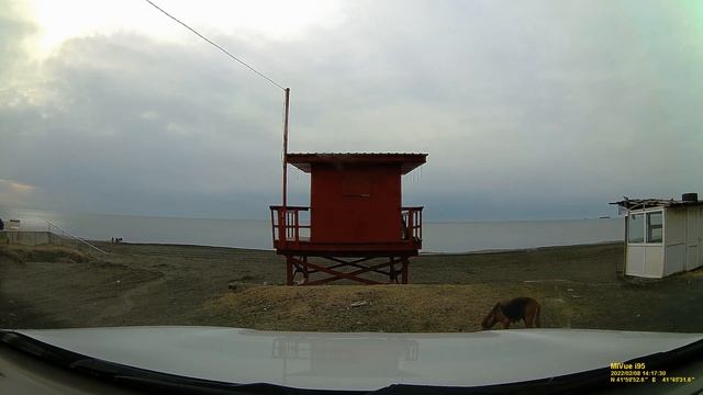 Дорога из Батуми в Уреки. Уреки это где пляж Магнетити, магнитные пески. смотреть онлайн