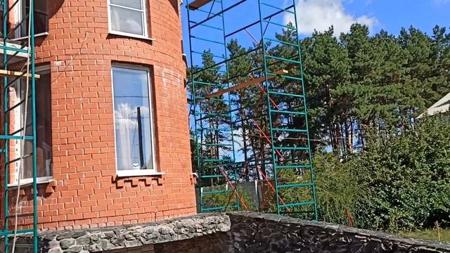 сборка лесов, для формирования карнизов и доделки балконв смотреть онлайн