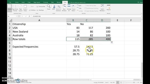 Contingency table test: Excel смотреть онлайн