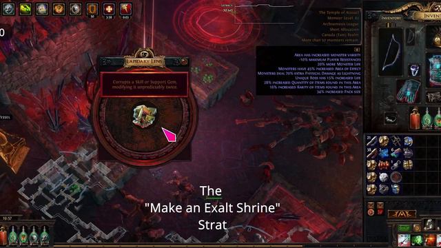POE 3.17 -- 55 EXALT GAMBLE -- 16x Locus + Doryani Alva Temple Gamba смотреть онлайн