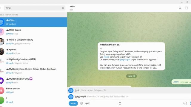 Get Telegram Chat ID смотреть онлайн