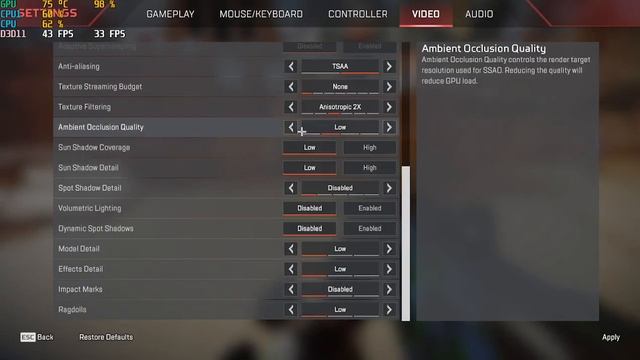 Apex Legends | on Intel i7 870 + GT 1030 Graphics card | 8 GB Ram | 720p60 смотреть онлайн