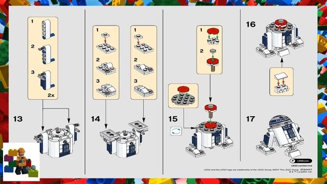 LEGO instructions - Star Wars - 30611 - R2-D2 смотреть онлайн