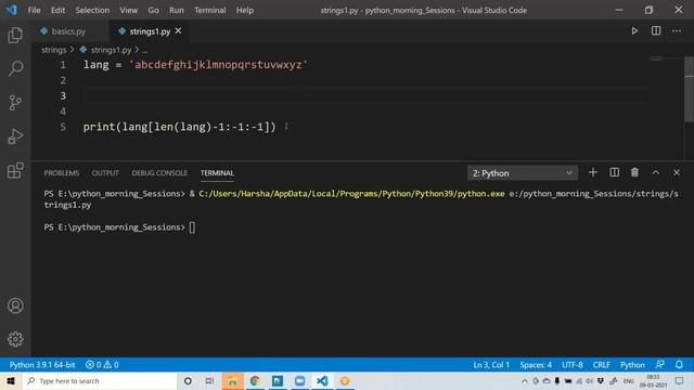 Strings - 2 | Slicing operator | Video - 15 | Python in telugu смотреть онлайн